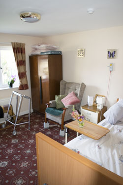 St Anthony's residential care home, typical room