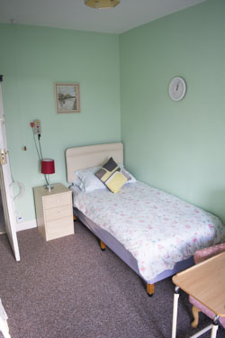 Decorated and tidy rooms, with plenty of space for personal belongings